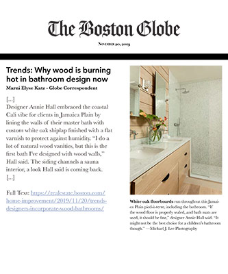 Portion of article from The Boston Globe's Real Estate Site, November 2018